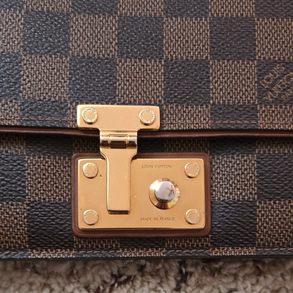 LV Brown Clutch with Gold Hardware - Picture 12 of 13